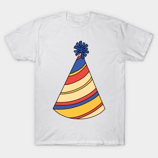 Red and Blue Party Hat T-Shirt